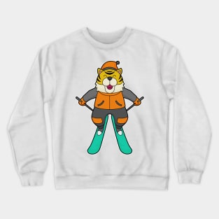 Tiger Skier Ski Crewneck Sweatshirt